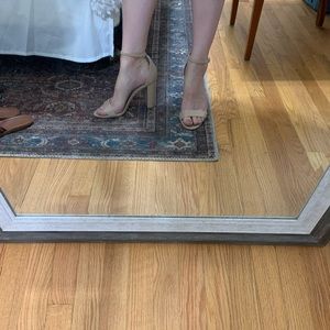 Vince Camuto Strappy nude block heels, Size 8.5